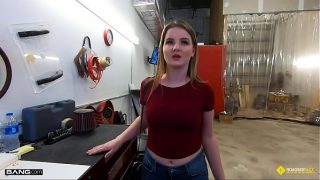 Busty Blonde Fucks Mechanic To Pay The Bill