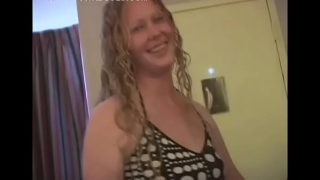 Naked Bamby with curvy natural tits gets wet fucking